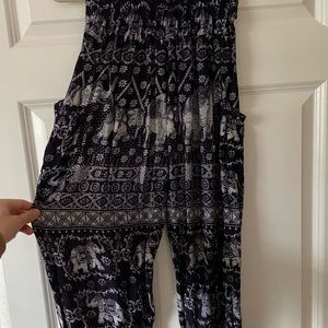 blue beach pants
